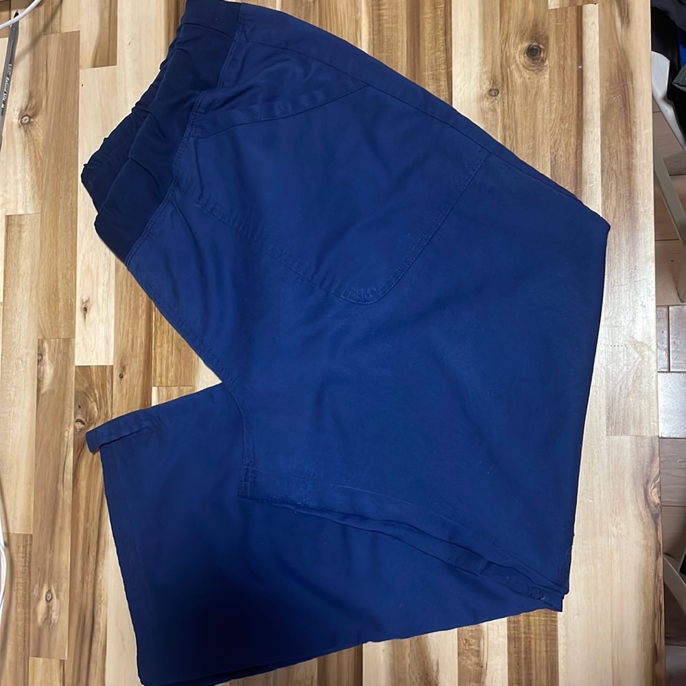 Navy Cherokee Scrubs - size XL top and XL Petite bottoms